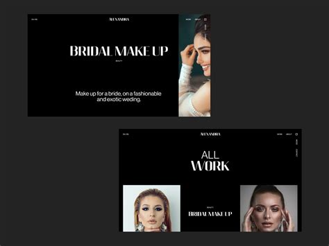 Makeup Artist Website Design by Broworks on Dribbble