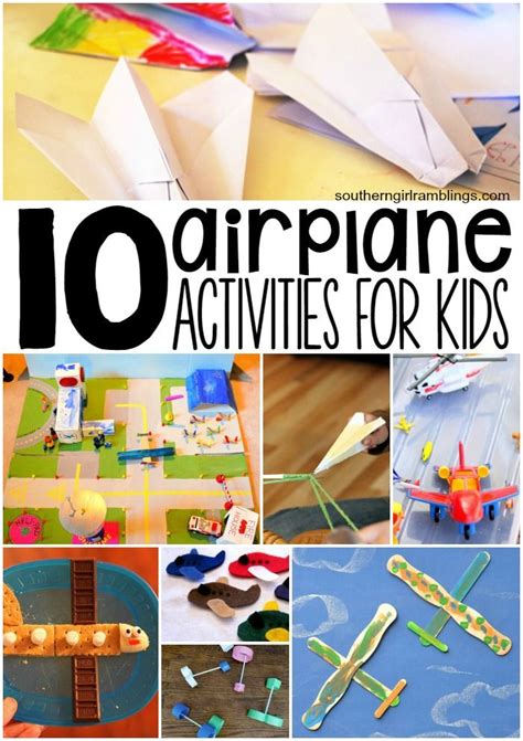 10 Airplane Activities for Kids | From Mom's Desk | Activities for kids ...