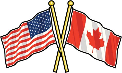 American And Canadian Friendship Flag Stock Illustration - Download ...