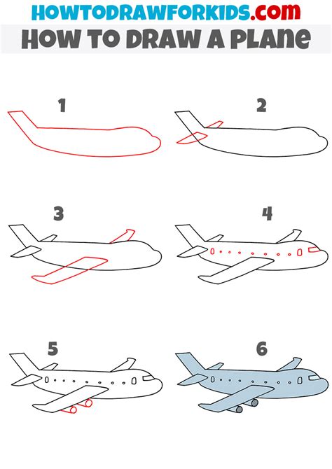 How to Draw a Plane - Easy Drawing Tutorial For Kids