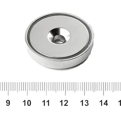 Countersunk Hole Pot Magnet Ø36 mm - MPCO Magnets