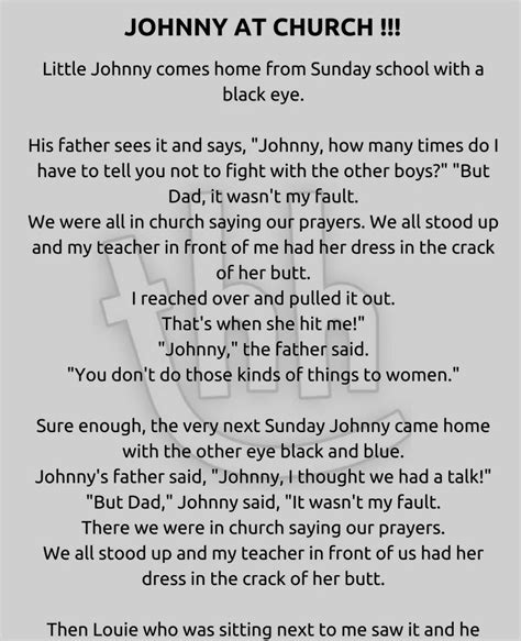 Johnny At Church - Funny Story !!! | Funny, Work humor