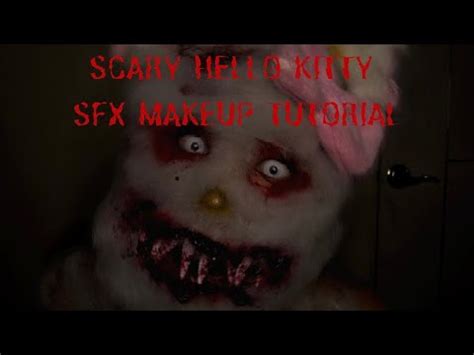 Scary Hello Kitty Makeup Tutorial - YouTube