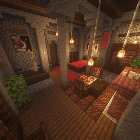 Minecraft Medieval Interior Design Ideas - Trading Hall | Efferisect