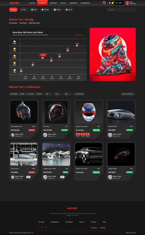 NFT Racing Game :: Behance