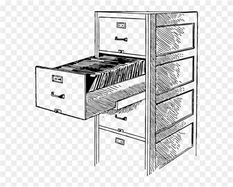 Download Open File Cabinet 2 Svg Clip Arts 588 X 596 Px - Filing Cabinet Clipart - Png Download ...