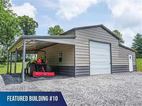 42x30x12/8 Metal Storage Shed - Metal Carports