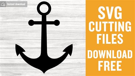 Anchor Svg Free Cut File for Cricut - YouTube