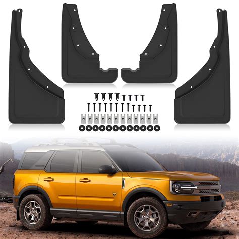 Buy Mud Flaps for Ford Bronco Sport 2021/2022, Front Rear Splash Guards ...