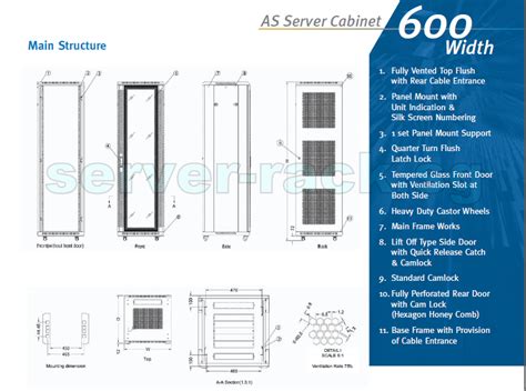 TOTEN 27U Server Rack 19" W600xD1000mm |server-rack.sg