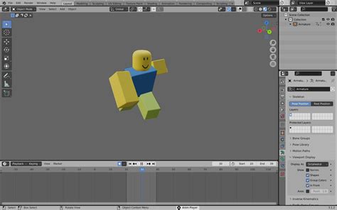 Roblox R6 Blender Rig link in desc free VR / AR / low-poly 3D model ...