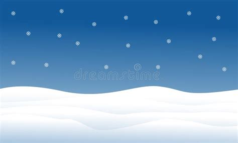 Hill Full of Snow Christmas Landscape Stock Vector - Illustration of ...