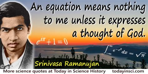 Srinivasa Ramanujan Quotes - 17 Science Quotes - Dictionary of Science ...