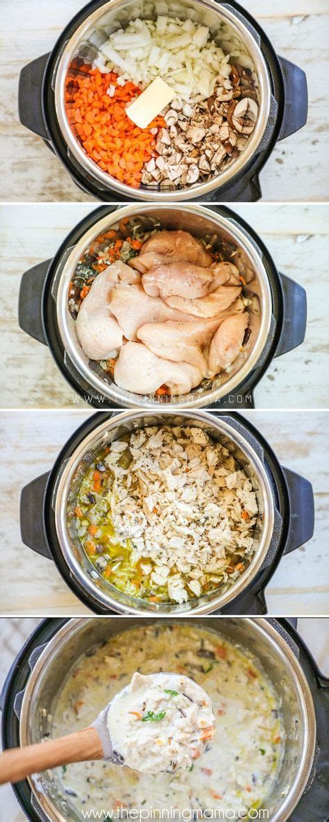 How to Make Creamy Chicken and WIld Rice Soup in the Instant Pot ...