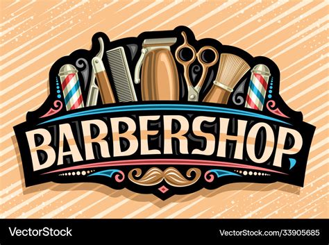 Logo for barbershop Royalty Free Vector Image - VectorStock