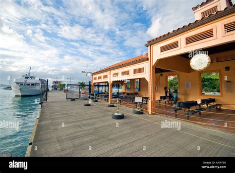 Ferry dock at Cruz Bay, St. John, US Virgin Islands Stock Photo ...