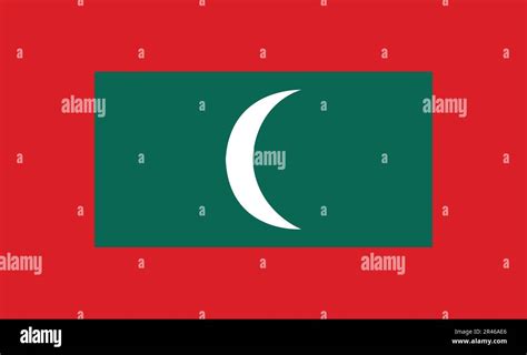 Maldives Flag Design Stock Vector Image & Art - Alamy