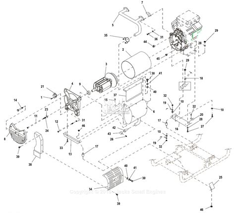 Generac 057340 (GP15000E) Parts Diagram for Ev Generator