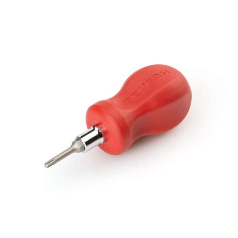 TEKTON 3-in-1 Stubby Torx Screwdriver (T10 x T15, Red) DMT17003 - The Home Depot