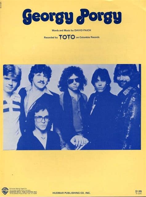 Georgy Porgy - Recorded by Toto on Columbia Records only £13.00