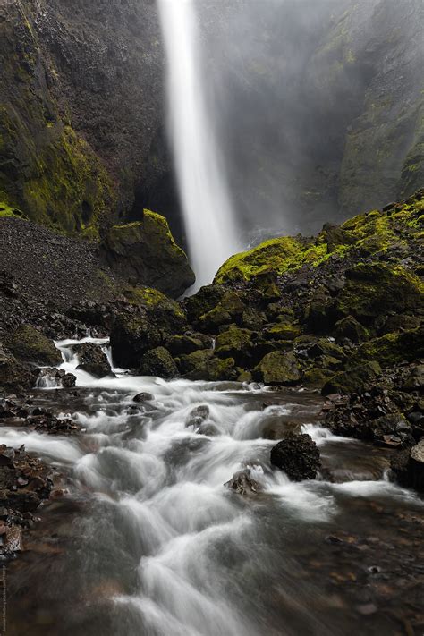 "A Waterfall In A Canyon" by Stocksy Contributor "Jonatan Hedberg ...