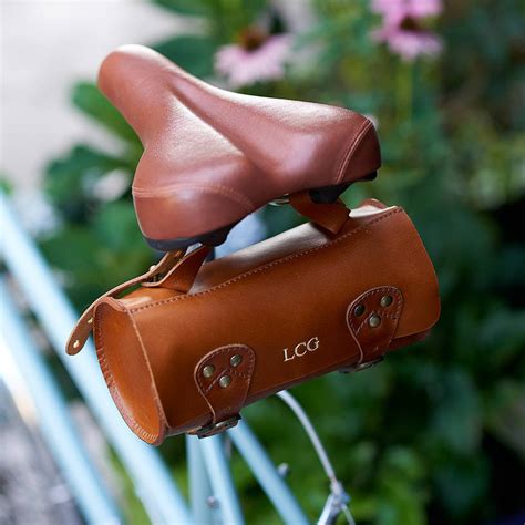 Personalised Leather Bike Saddle Bag - Etsy