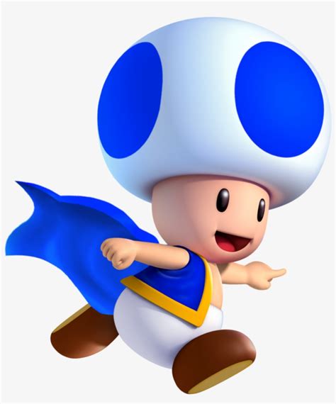 Mushroom Clipart Mario Toad - Mario Kart Blue Toad - Free Transparent PNG Download - PNGkey