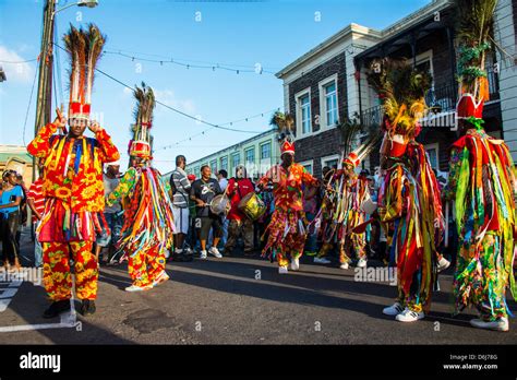 Carnival in Basseterre, St. Kitts, St. Kitts and Nevis, Leeward Islands, West Indies, Caribbean ...