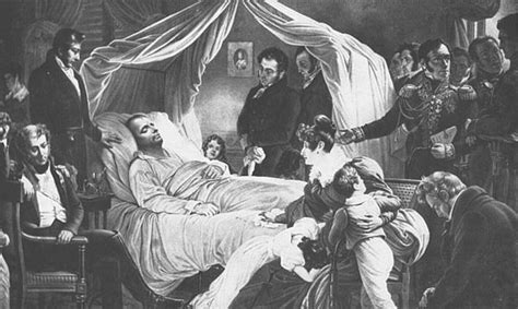 Napoleonic Wars images : Napoleon Bonaparte's death scene on St Helena
