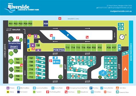 Mudgee Riverside Park Map 230614 – Mudgee Riverside Caravan and Tourist Park