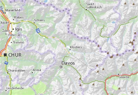 MICHELIN Klosters map - ViaMichelin