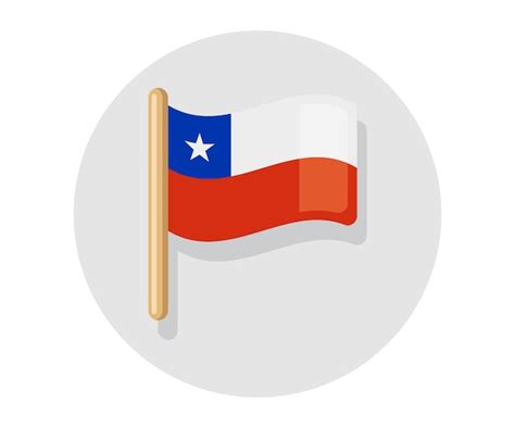 Premium Vector | Waving vector Flag of Chile