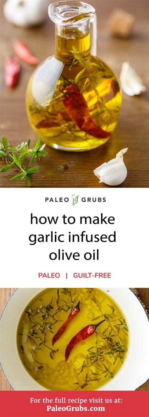 How to Make Garlic Infused Olive Oil (Good with Everything) - Paleo Grubs