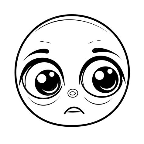 Cartoon Sad Face Coloring Pages Outline Sketch Drawing Vector, Car Drawing, Cartoon Drawing ...