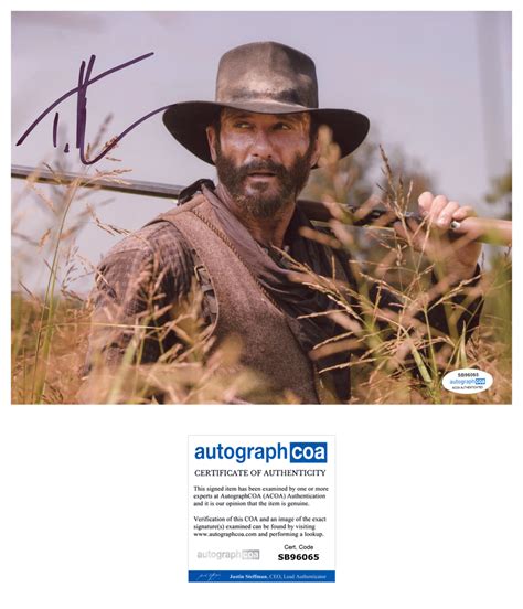 Tim McGraw 1883 Signed Autograph 8x10 Photo ACOA | Outlaw Hobbies ...