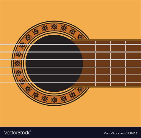 Guitar sound hole Royalty Free Vector Image - VectorStock