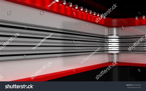 Tv Studio Backdrop Tv Shows On Stock Illustration 610144253