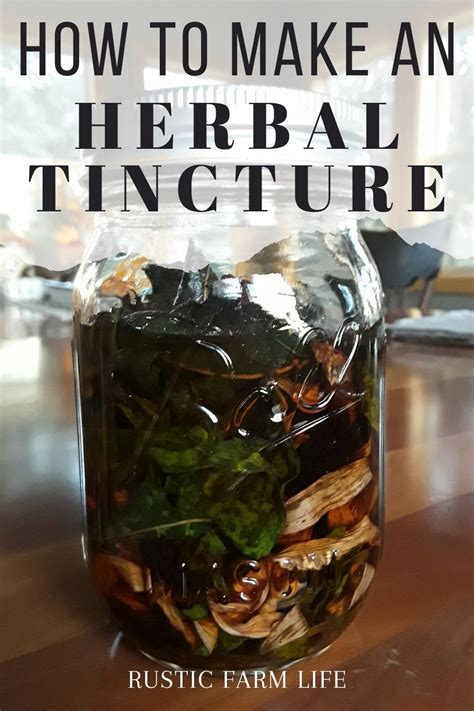 How to Make an Herbal Tincture - Rustic Farm Life in 2020 | Herbal tinctures, Herbalism, Herbs ...