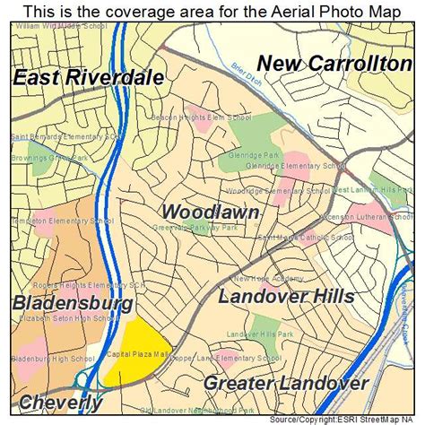 Aerial Photography Map of Woodlawn, MD Maryland