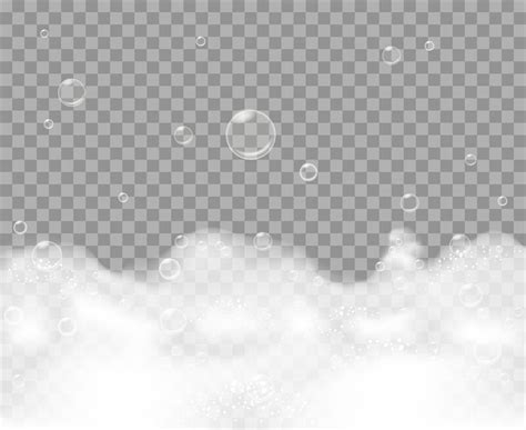 Soap foam on transparent background By vectortatu | TheHungryJPEG