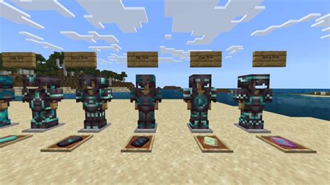 Here are all the smithing templates on netherite armor. : r/Minecraft