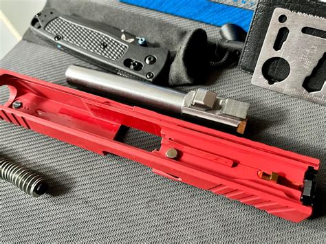 Glock 17 Complete Custom Slide USMC RED Cerakote Gen 3 G17 9mm Upper +FREE KNIFE | eBay