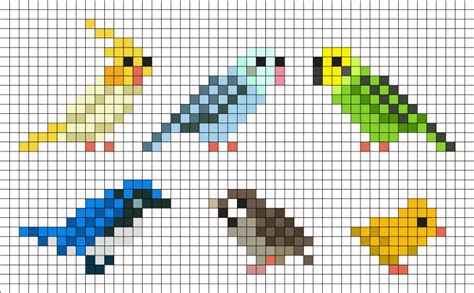 Hama Beads animales pequeños | Cross stitch bird, Tiny cross stitch ...