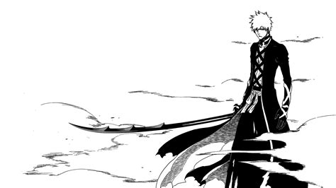 #1238673 HD Black and White Bleach Ichigo - Rare Gallery HD Wallpapers