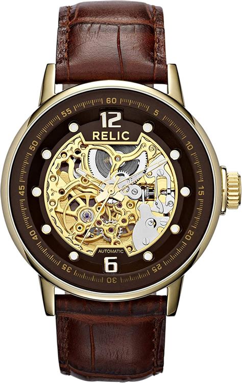 Amazon.com: Relic Men's Damon Automatic Self-Winding Stainless Steel ...