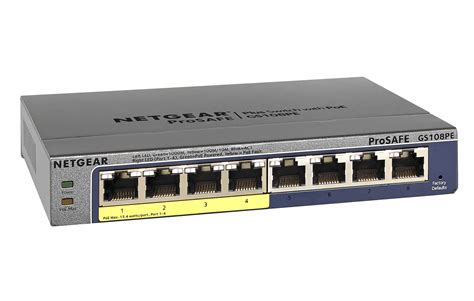 Buy NETGEAR 8-Port PoE Gigabit Ethernet Plus Switch (GS108PEv3) - Managed, with 4 x PoE @ 53W ...