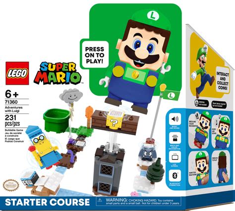 My custom LEGO Super Mario Luigi Starter Course! : lego