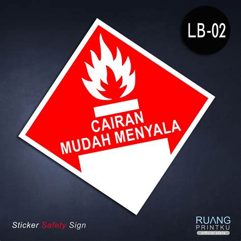 Stiker Label Limbah B3 Cairan Mudah Menyala | Lazada Indonesia