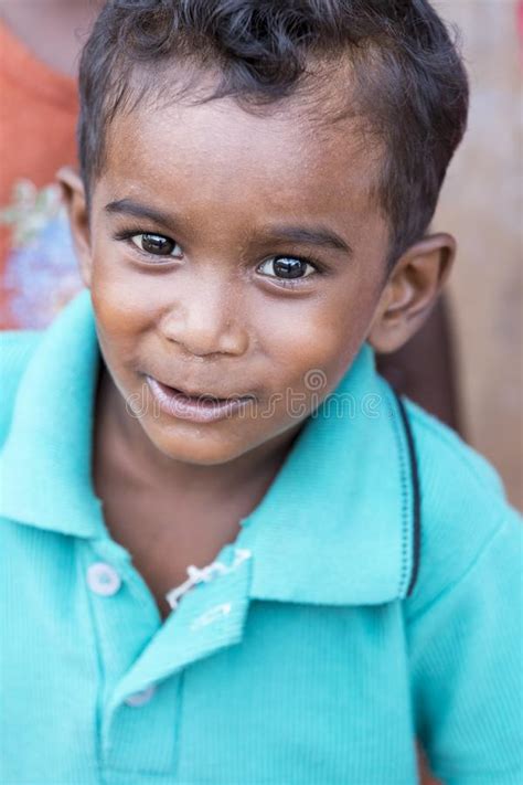 Portrait of Unidentified Indian Poor Kid Boy is Smiling Outddor in the Street Editorial Photo ...