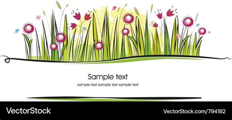 Garden Royalty Free Vector Image - VectorStock